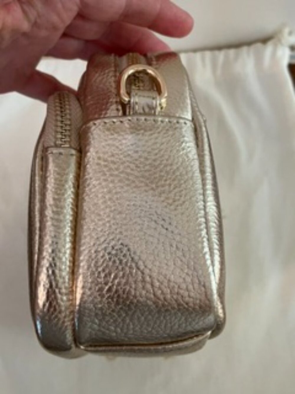 Pom Pom London Original Bag Gold Metallic - Picture 6 of 11